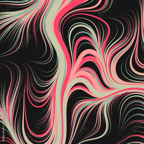 Abstract Perlin Noise Geometric Pattern generative computational art illustration