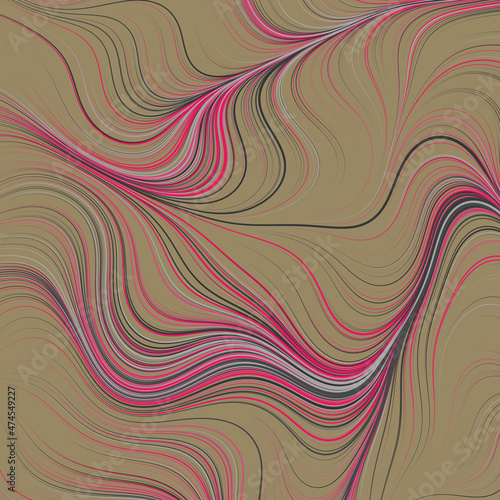 Abstract Perlin Noise Geometric Pattern generative computational art illustration