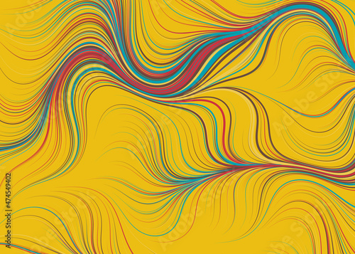 Abstract Perlin Noise Geometric Pattern generative computational art illustration