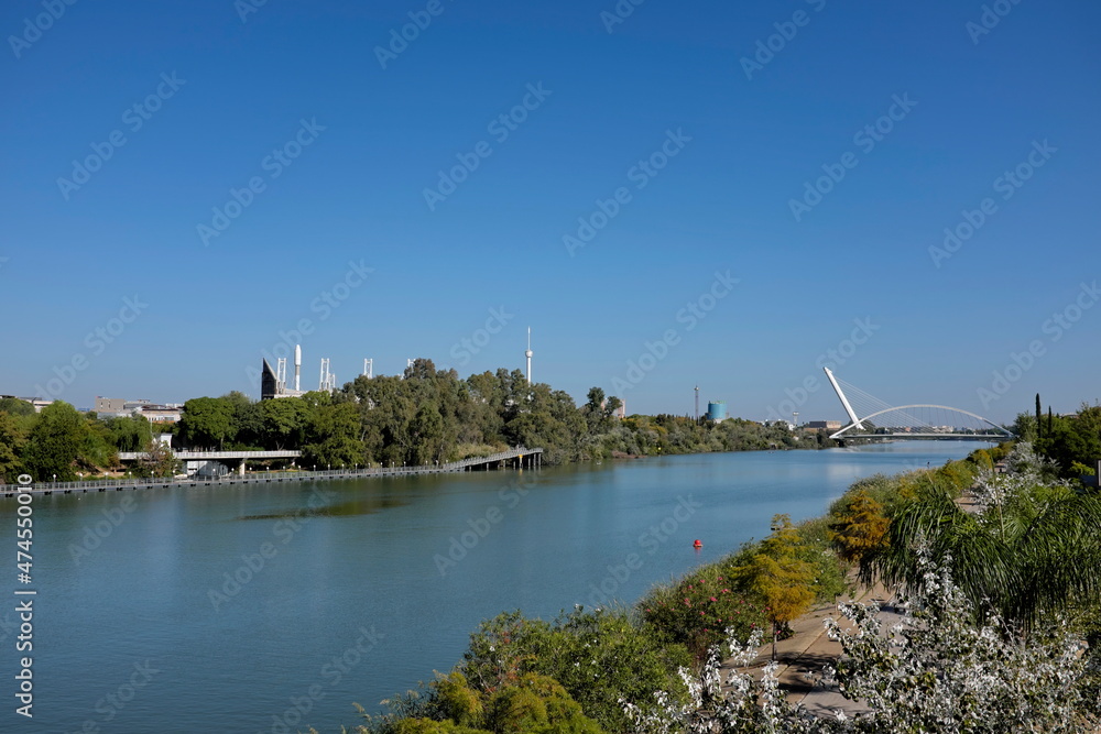 Séville. Bords du Guadalquivir. Espagne.