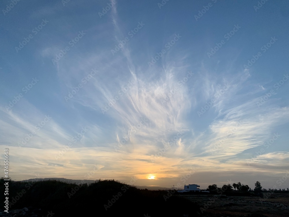 Fototapeta premium sunset in the sky