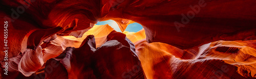 antelope canyon in arizona - background website travel concept