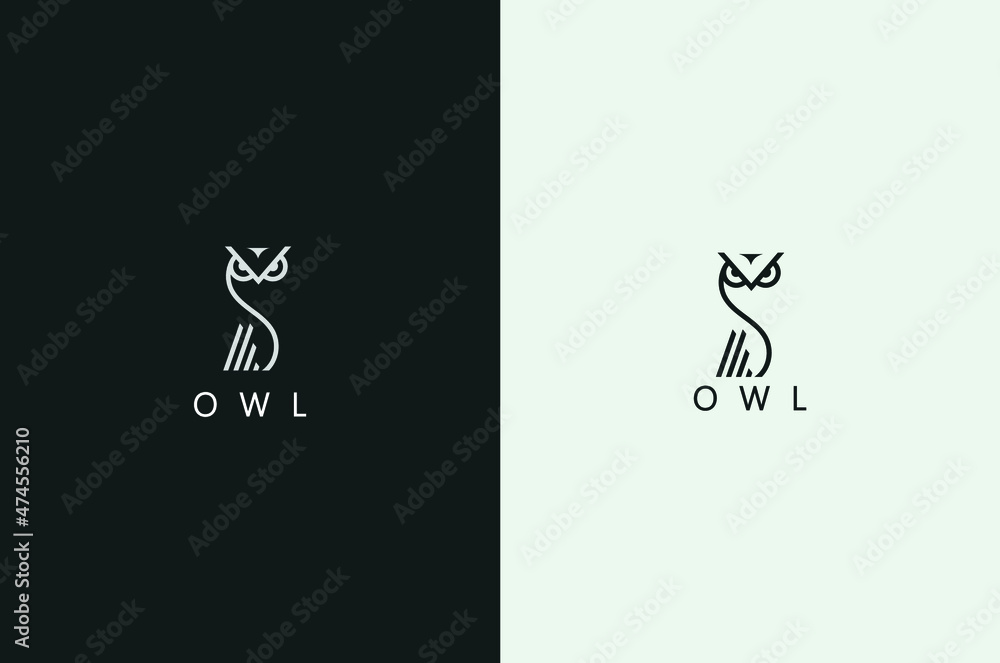 Minimal Owl Logo Vector De Stock Adobe Stock i-am-duck-filmfreeway
