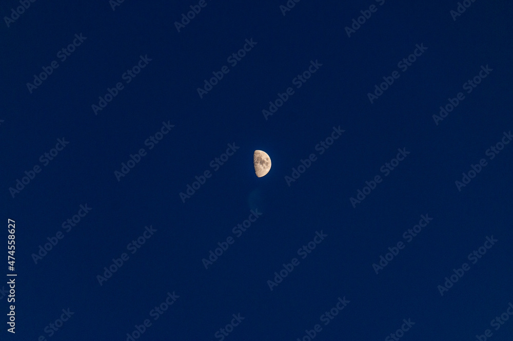 The moon in the frosty night sky! The moon in the frosty night sky!