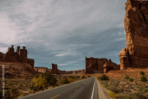 Arches scenic drive, Arches National Park, Moab, Utah