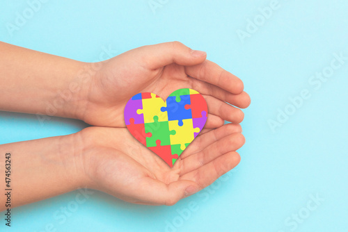 Wallpaper Mural Autism spectrum with puzzle concept Torontodigital.ca