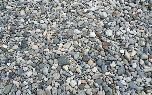 high angle view of pebble background