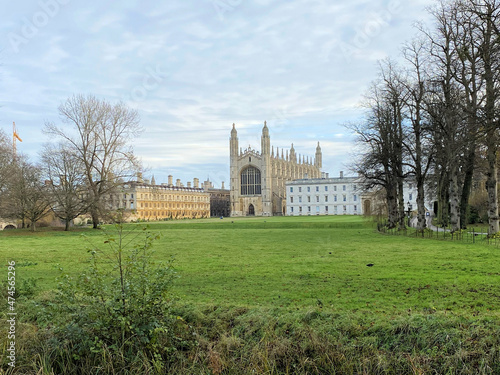 A view of Cambridge in the UK on a sunny winters day