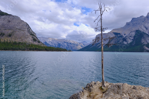 Lake Minnewanka or Water of the Spirits in Nakota Stoney Indian language Banff National Park Alberta Canada