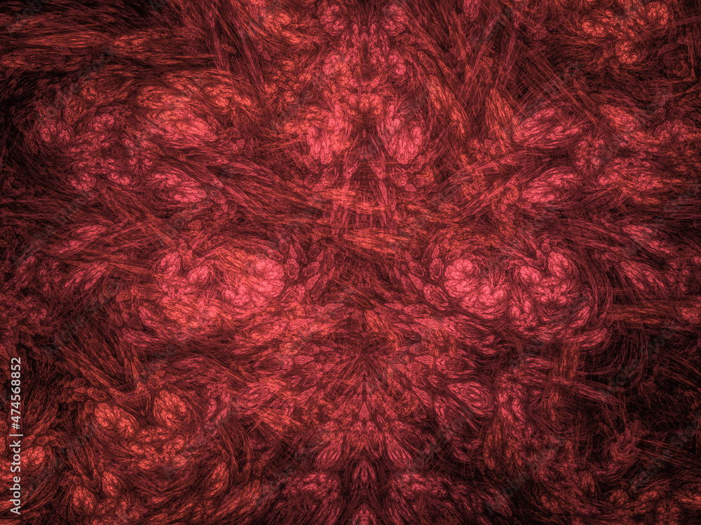 Fototapeta premium Decorative abstract background for modern design. colored fractals and geometric shapes