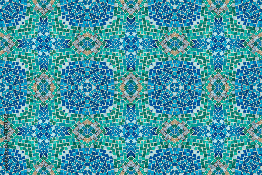 Texture of old ceramic mosaic Texture of old ceramic mosaic