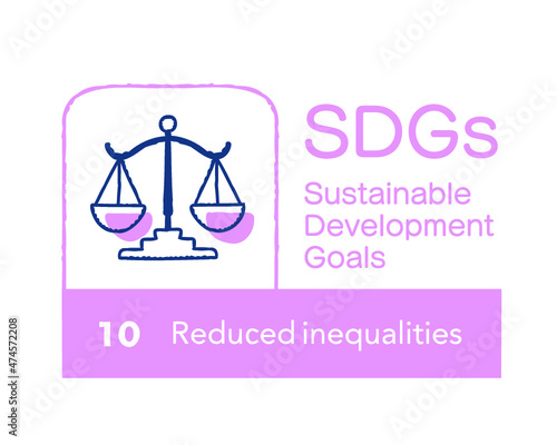SDGs 10 人や国の不平等をなくそう　英語