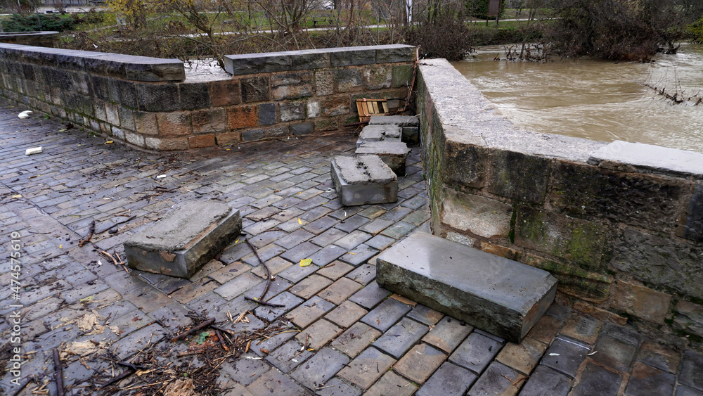 the river with a strong current destroyed the bridge. flood the river with a strong current destroyed the bridge. flood