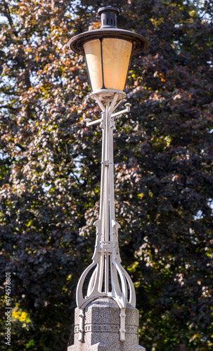 Art nouveau style metallic ...