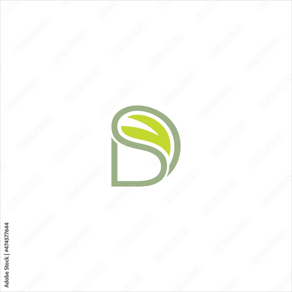 letter s b logo vector template leaf letter s b logo vector template leaf
