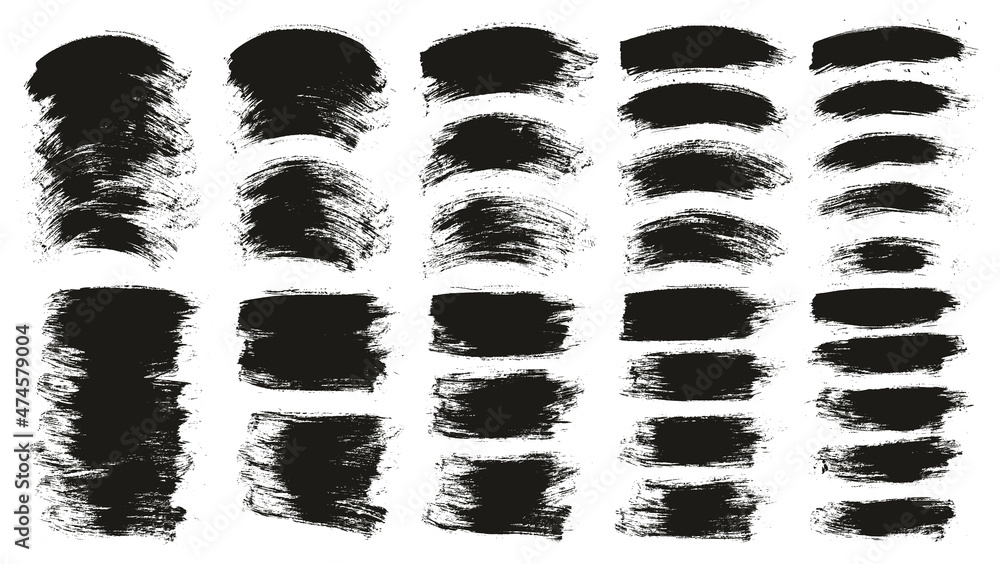 Round Brush Regular Long & Curved Background Mix Artist Brush High Detail Abstract Vector Background Mix ULTRA Set 