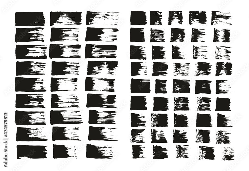 Flat Sponge Thin Artist Brush Straight Lines Mix High Detail Abstract Vector Background Mix Set Flat Sponge Thin Artist Brush Straight Lines Mix High Detail Abstract Vector Background Mix Set