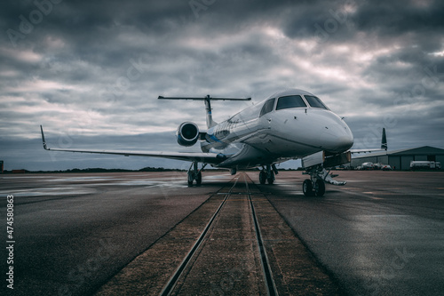 Private Jet at airport © James Heming