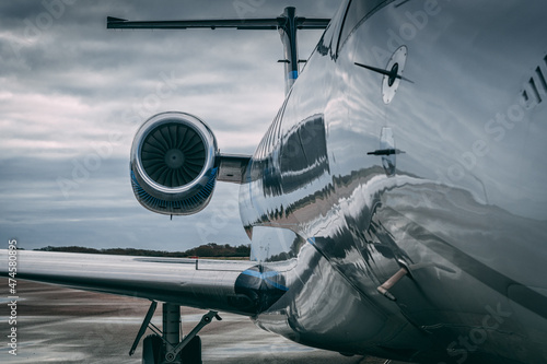 Private Jet at airport