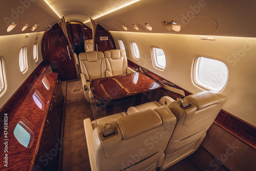 Private Jet interior