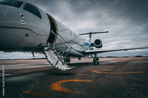 Private Jet at airport