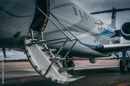 Private Jet at airport