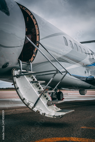 Private Jet at airport