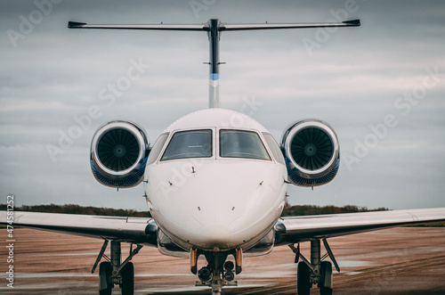 Private Jet at airport