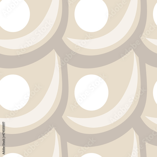 Illustration A seamless pattern on a square background - the scales of a fish, mermaid or dragon. Design element