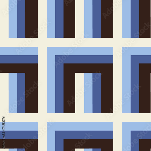 Seamless pattern - needlework - patchwork or patchwork. Design element