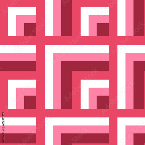 Seamless pattern - needlework - patchwork or patchwork. Design element