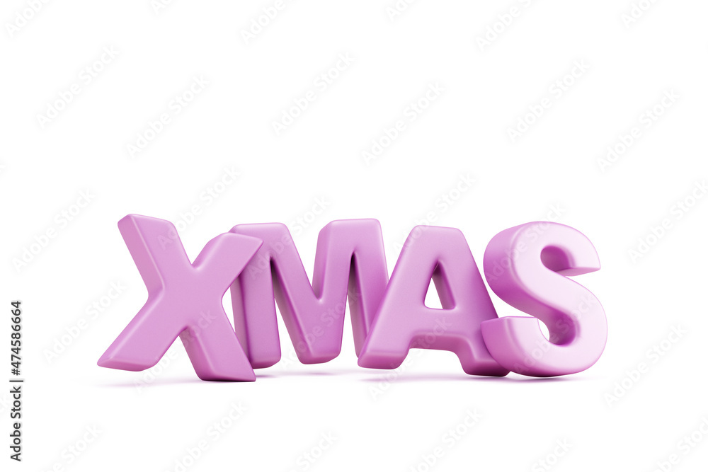 Purple Xmas New Year Symbol on white background Purple Xmas New Year Symbol on white background