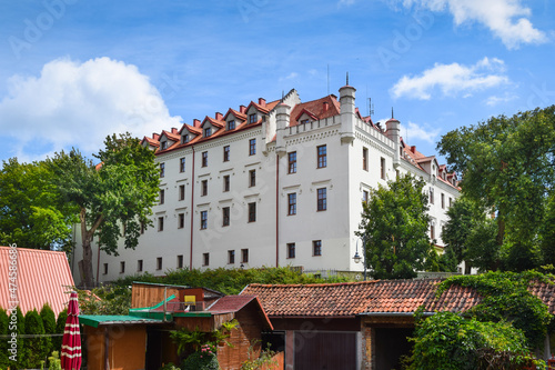 Fototapeta Naklejka Na Ścianę i Meble -  Medieval, Teutonic castle in Ryn (ger. Rhein),  Masuria, Poland