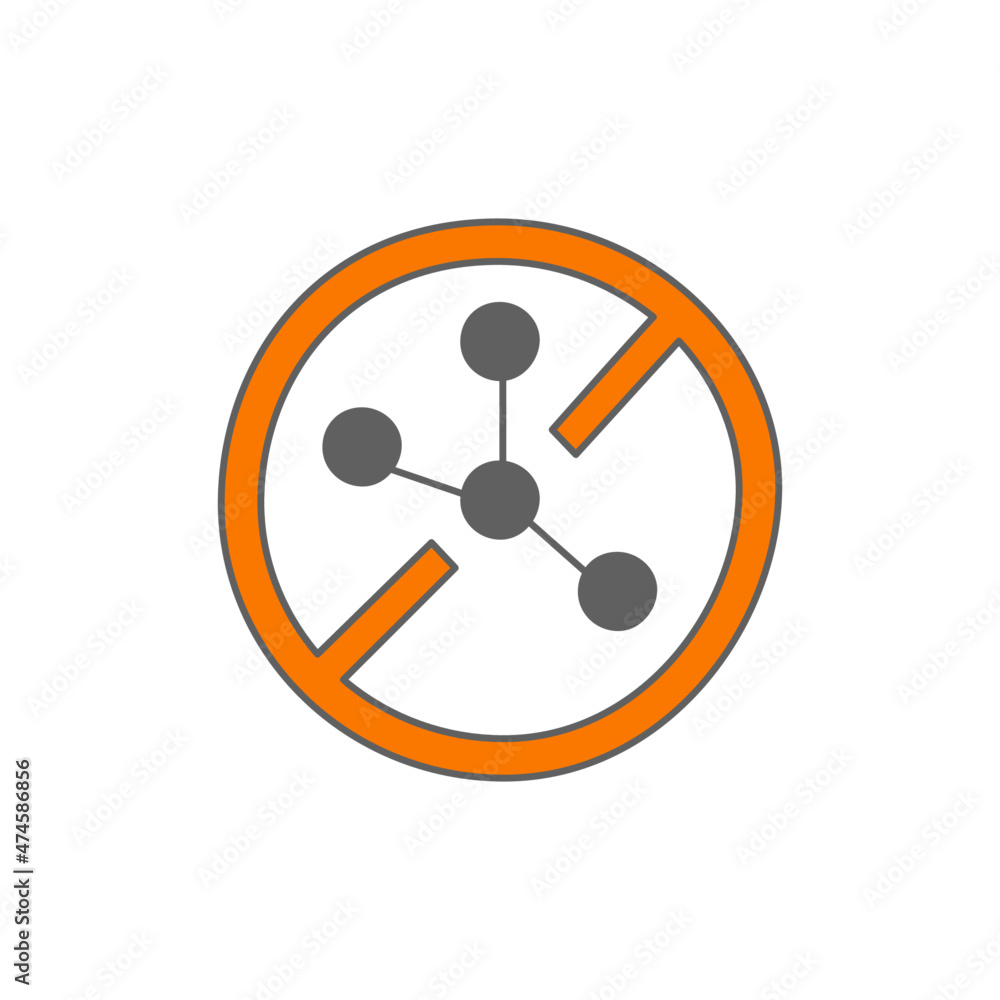 Nitrates free Icon in color icon, isolated on white background Nitrates free Icon in color icon, isolated on white background