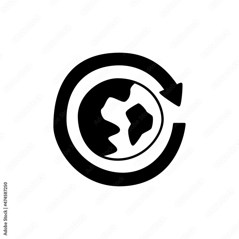 Ecosystem Icon in black flat glyph, filled style isolated on white background Ecosystem Icon in black flat glyph, filled style isolated on white background