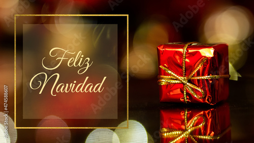 Feliz Navidad - Boże narodzenie, prezent, życzenia bożonarodzeniowe, hiszpański