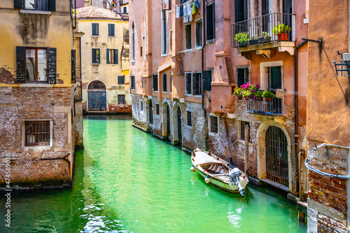 Lovely Venetian nook on sunny summer day © pyty