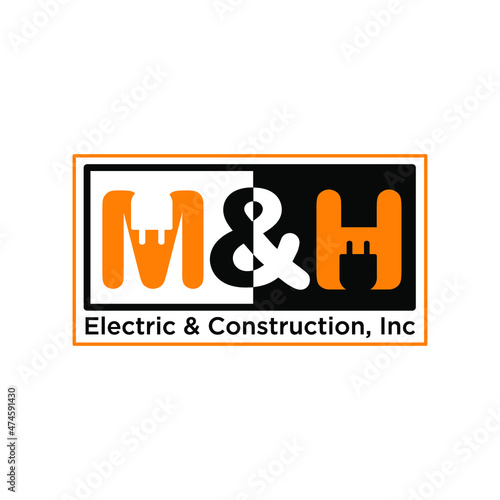 Illustration Vector Graphic of Electric Contractor logo