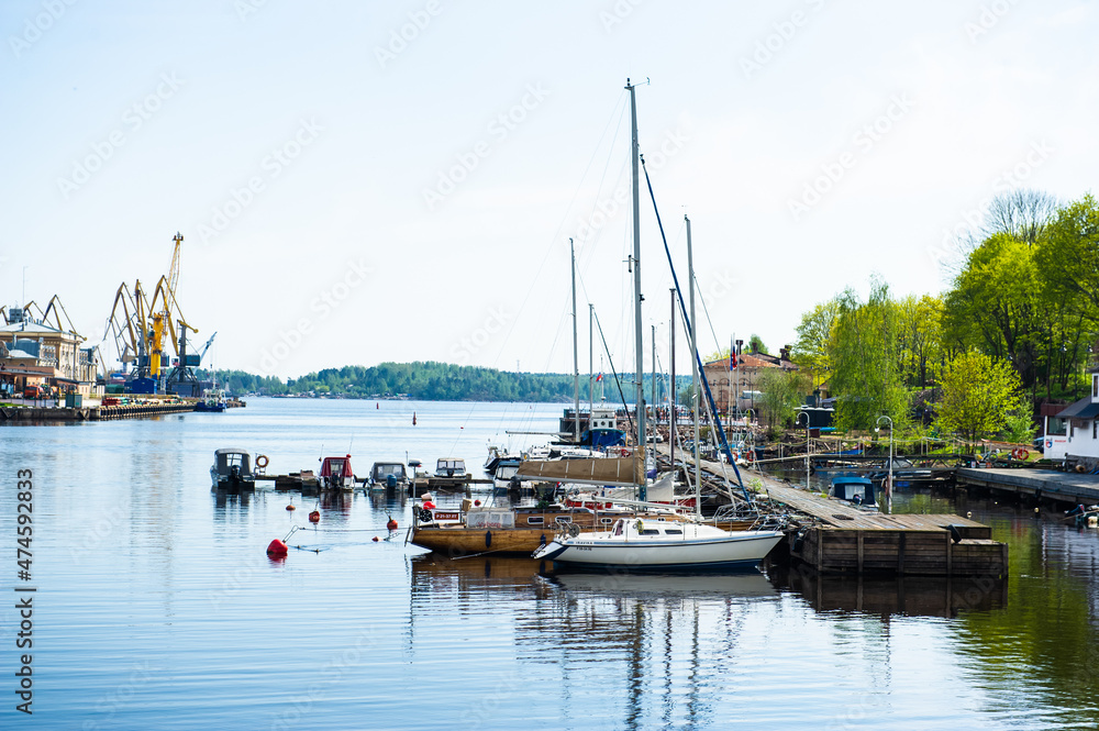 boats in the harbour