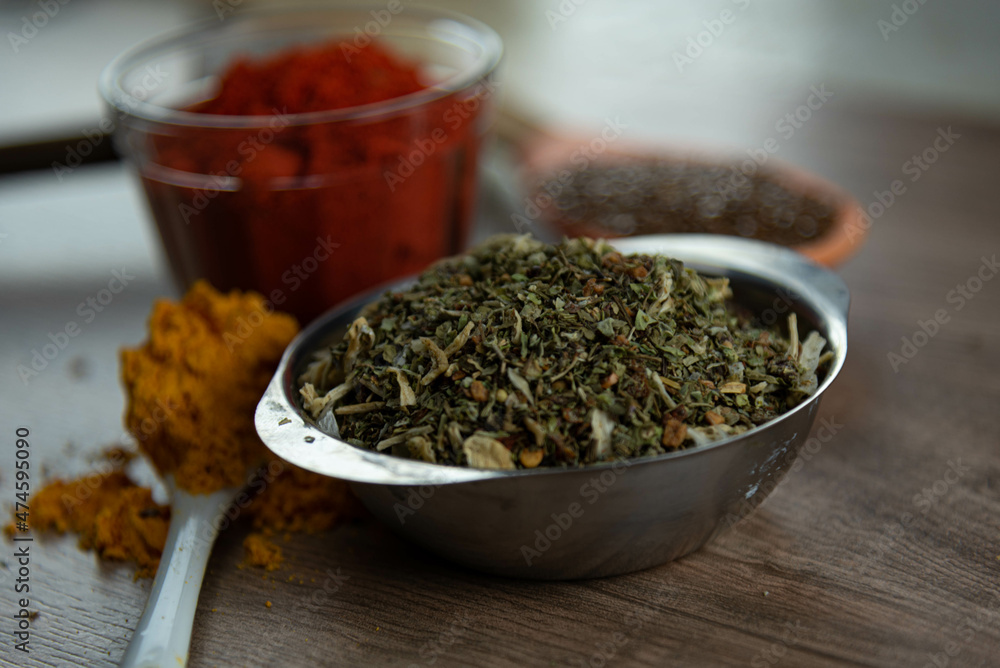 Ground red culinary condiment made from annatto (Bixa orellana) Ground red culinary condiment made from annatto (Bixa orellana)