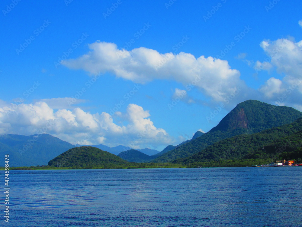 lake and mountains