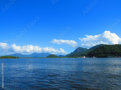 lake and mountains