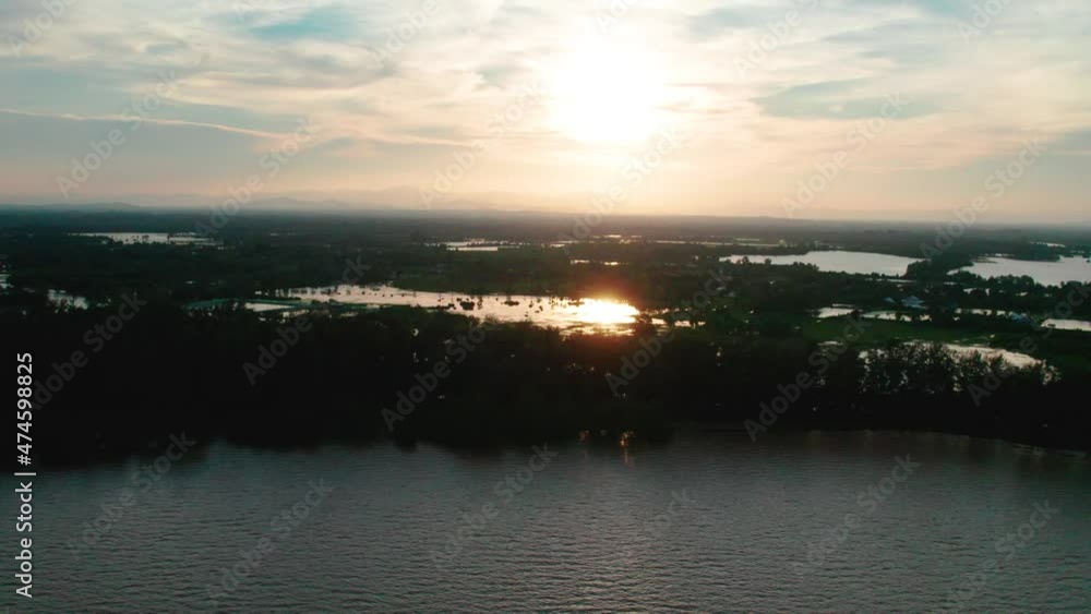 A high angle aerial shot by a drone.sea A high angle aerial shot by a drone.sea