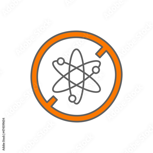 Sulfate Icon in color icon, isolated on white background 