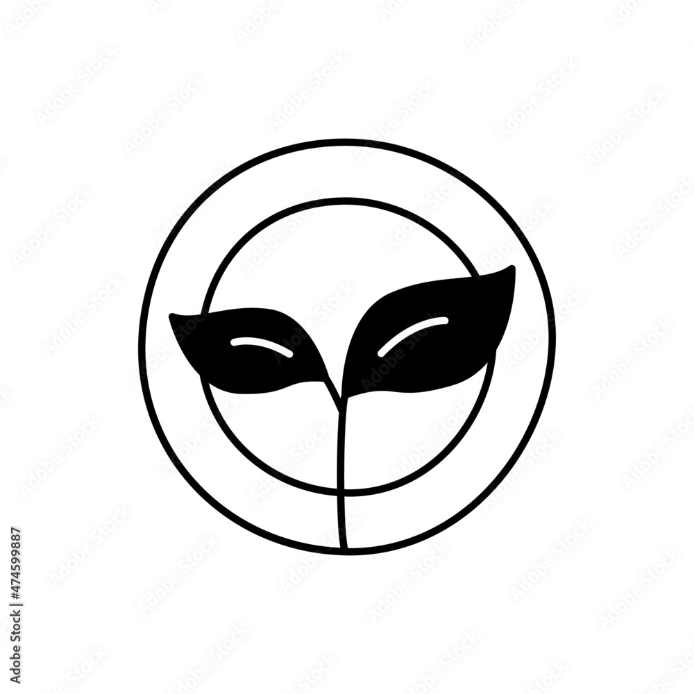 Vegan Icon in black flat glyph, filled style isolated on white background Vegan Icon in black flat glyph, filled style isolated on white background