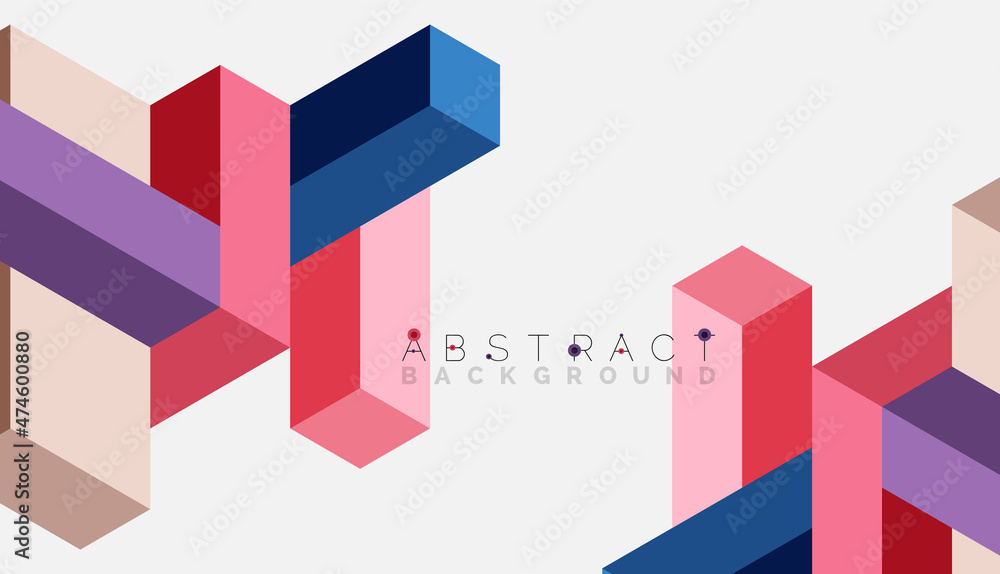 Abstract background. 3d cubes, cubic elements and blocks. Techno or business concept for wallpaper, banner, background, landing page Abstract background. 3d cubes, cubic elements and blocks. Techno or business concept for wallpaper, banner, background, landing page