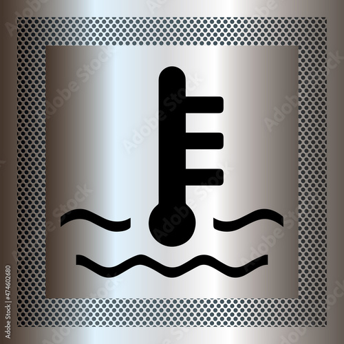 Logo température moteur.