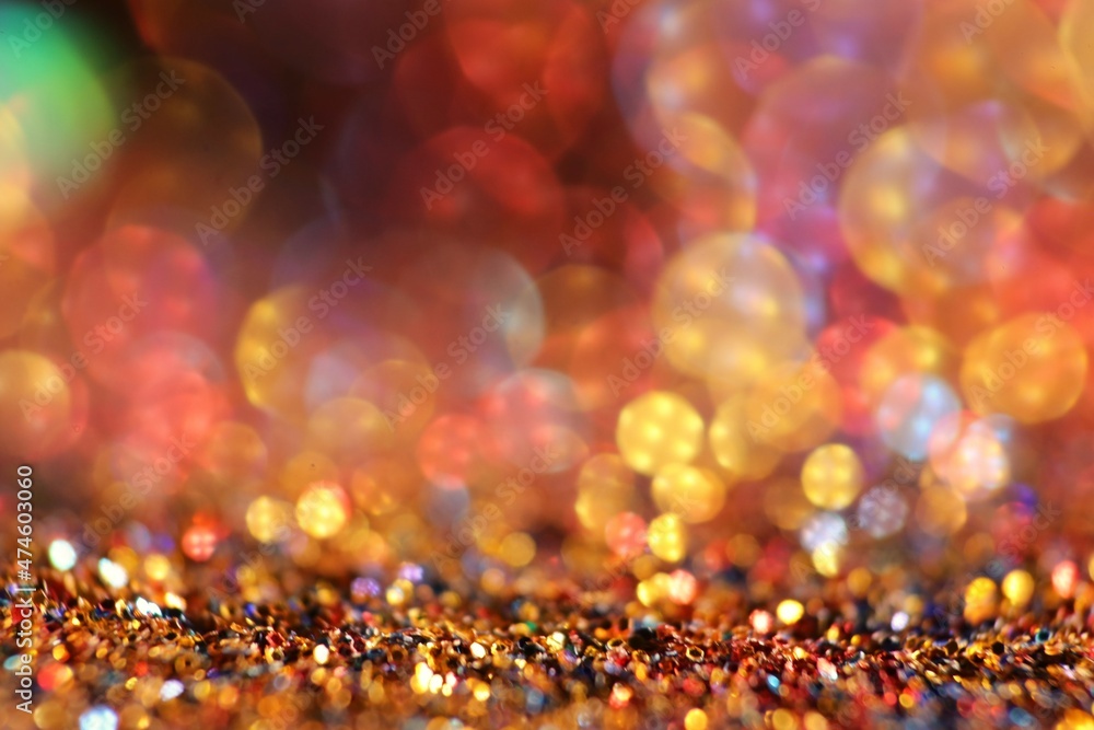  glitter texture. Shiny Festive Background.Christmas background. Glowing bokeh.