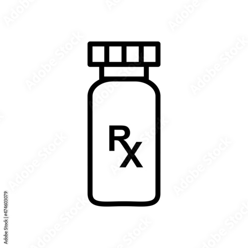 bottle pill icon vector design templates