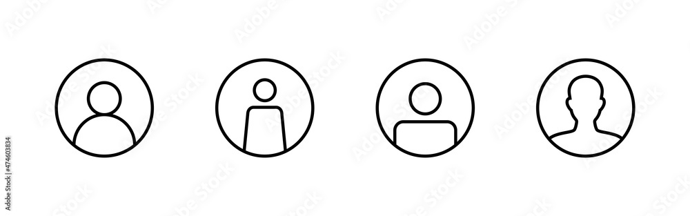 User Icons set. person sign and symbol. people icon. User Icons set. person sign and symbol. people icon.